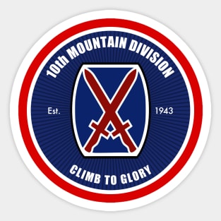 10th Mountain Division Patch Sticker